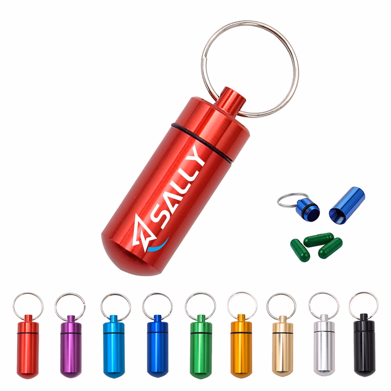 Waterproof Keychain Pill Container