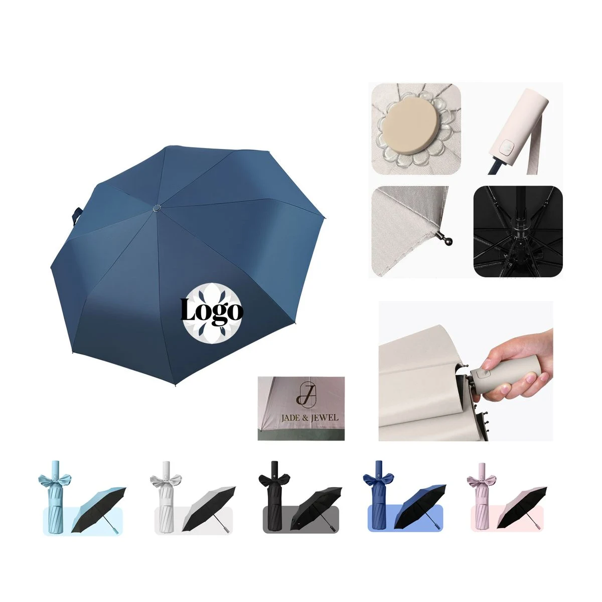 Dual-Use Folding Automatic Umbrella 1