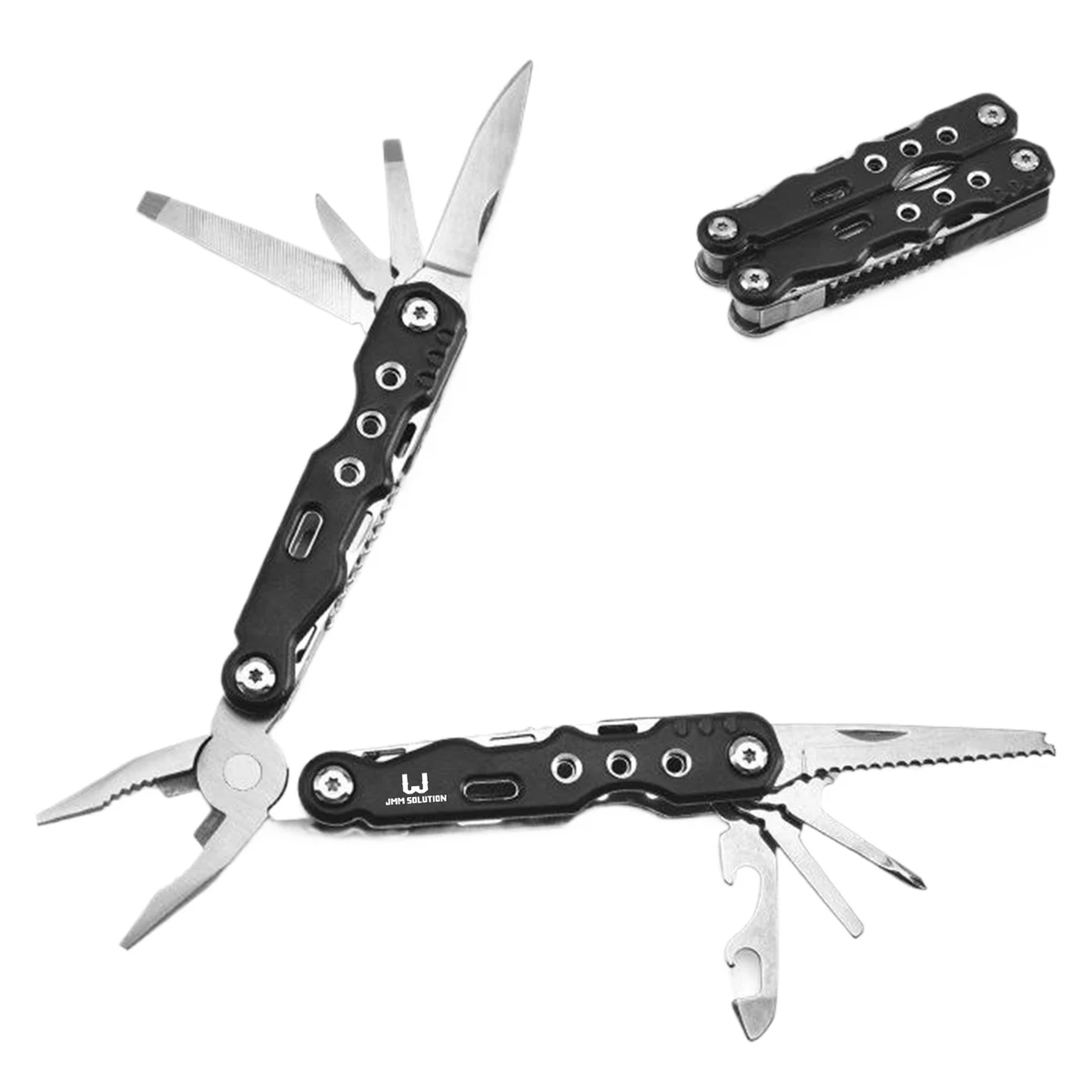 9-in-1 Stainless Steel Folding Multi Tool Plier 1