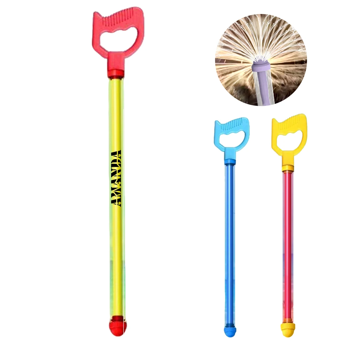 Kids Summer Pull-Out Plastic Water Gun Sprinkler Toy 1