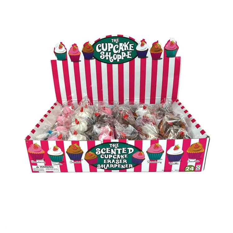 Cupcake Shoppe Scented Eraser & Sharpener - 6 Designs 1