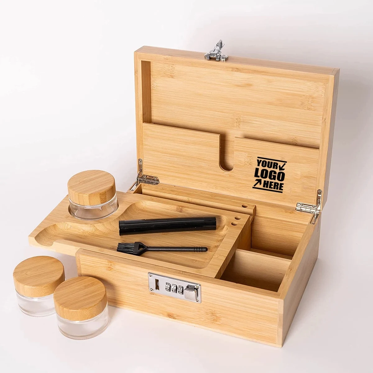 Storage Jars Rolling Tray Tube Brush Box Gift Kit 1