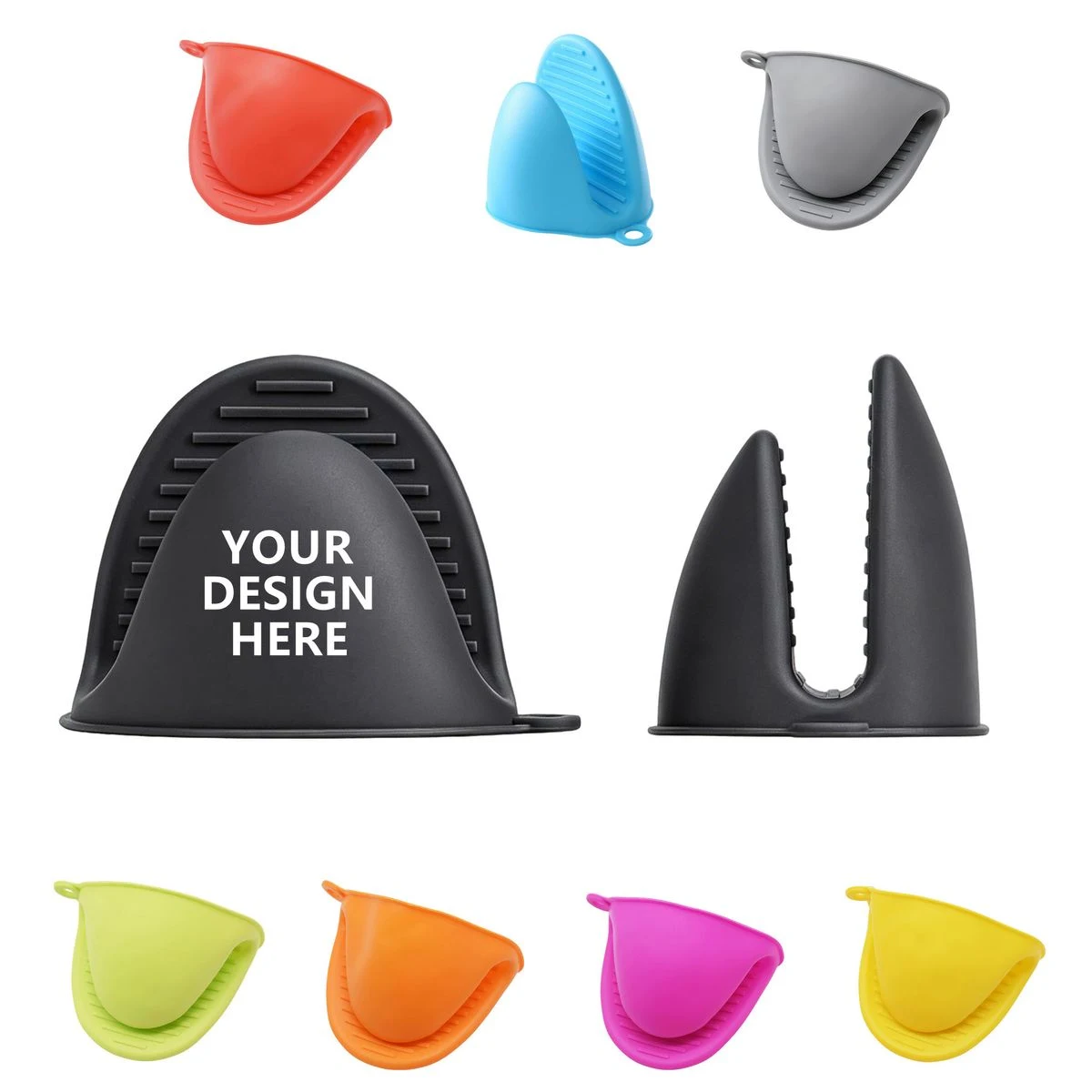 Heat Proof Kitchen Mitt With Hanging Loop 1