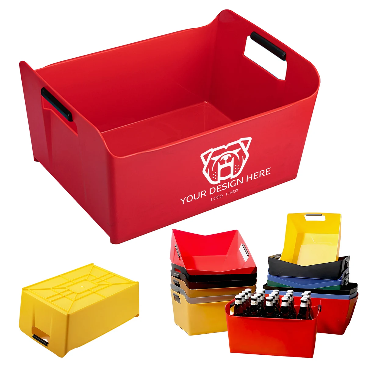 Plastic Ice Bucket Beer Basket 1