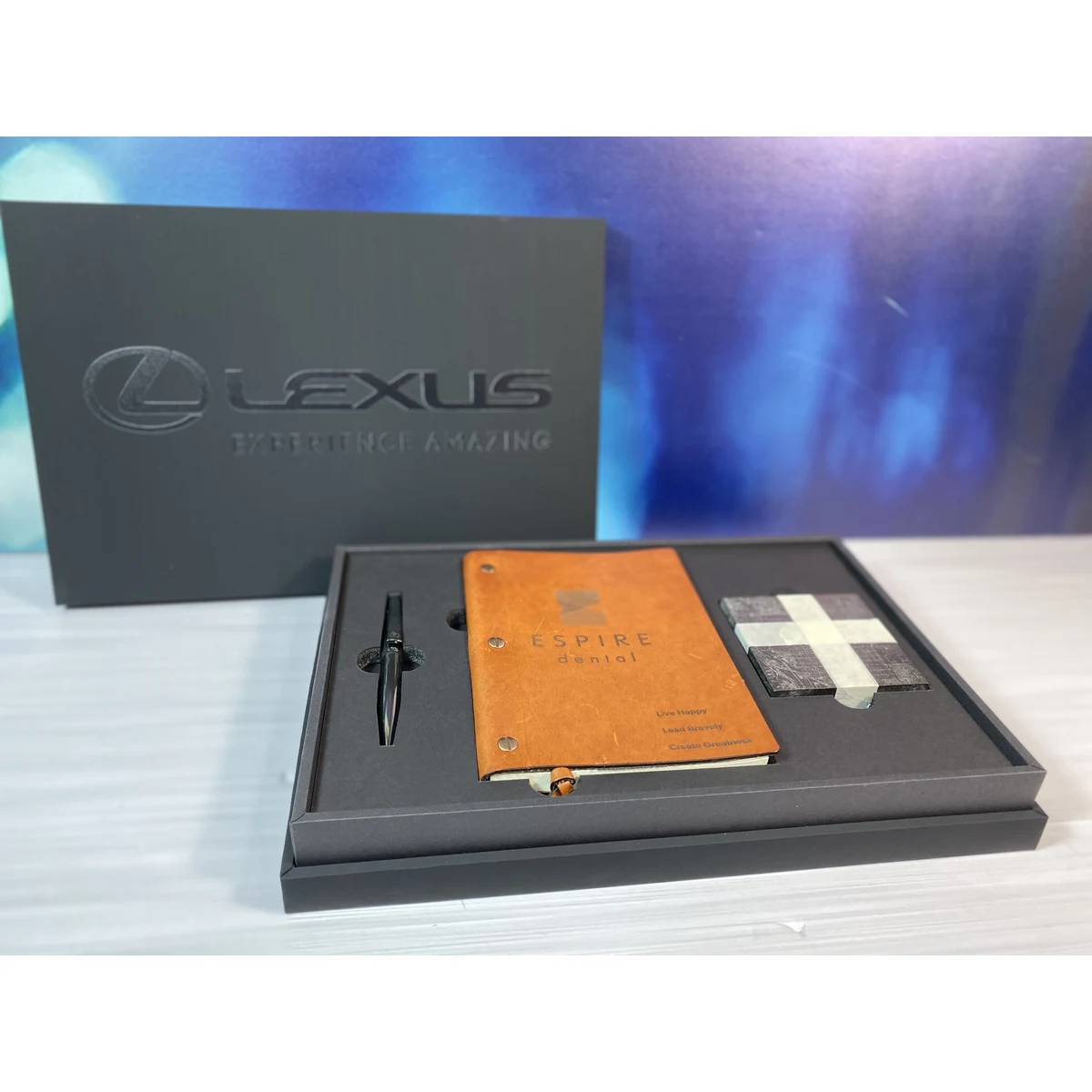 Custom Printed Full Color 2-Piece Soft Touch Luxury Gift Box - 8.5x8.5x4 1