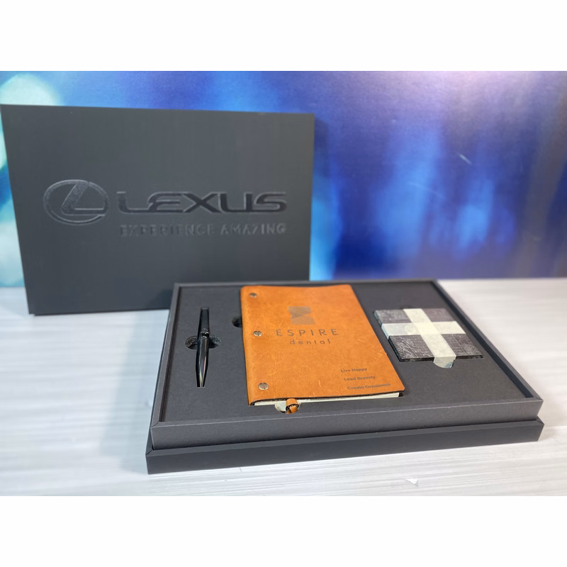 Custom Printed Full Color 2-Piece Soft Touch Luxury Gift Box - 8.5x8.5x4