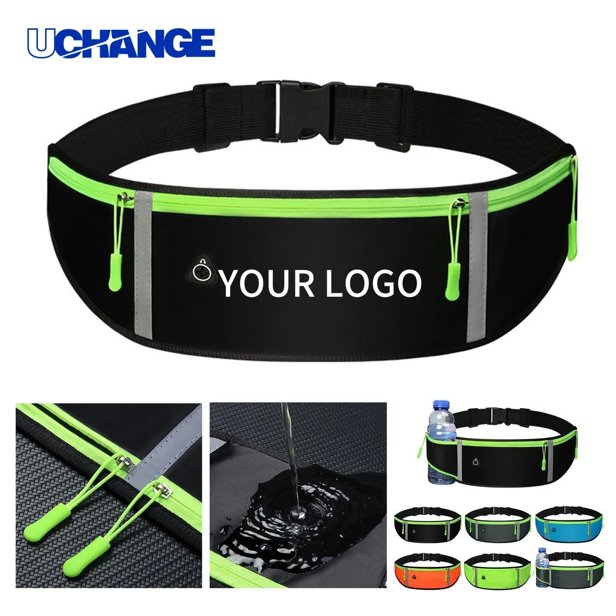 Running Waist Belt Organizer with Multiple Pockets 1