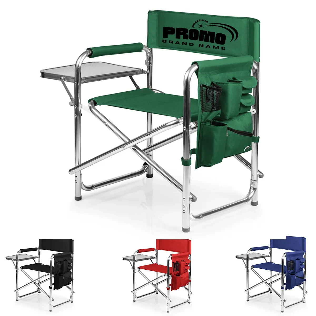 Deluxe Lightweight Folding Directors Chair With Side Table 1