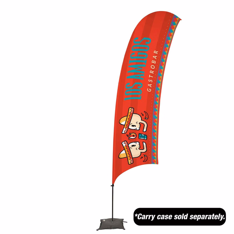 15' Value Razor Sail Sign Kit (Single-Sided with Cross Base)