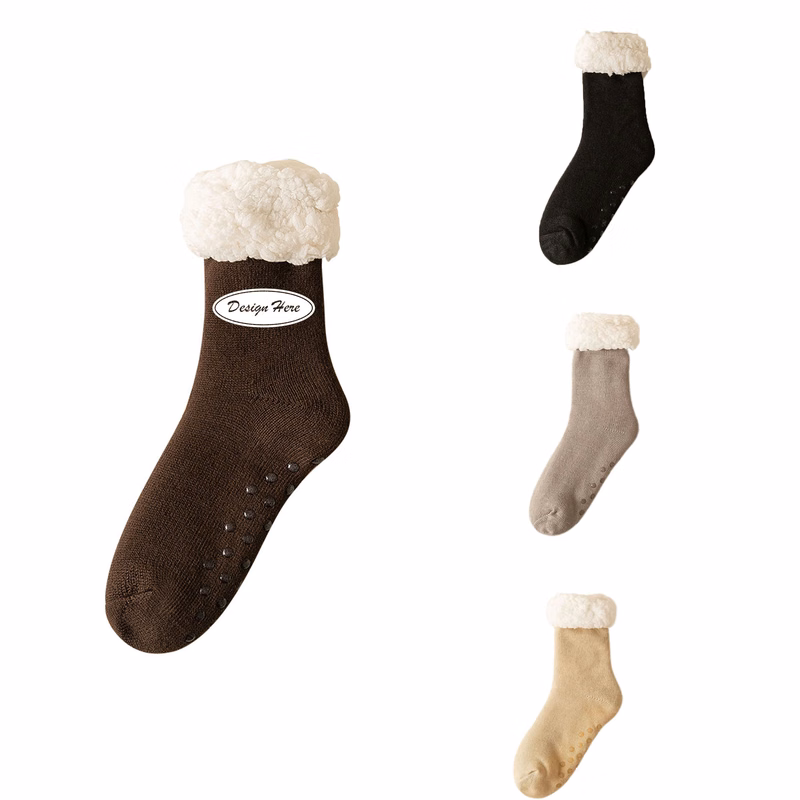 Floor Home Carpet Plush Middle Socks