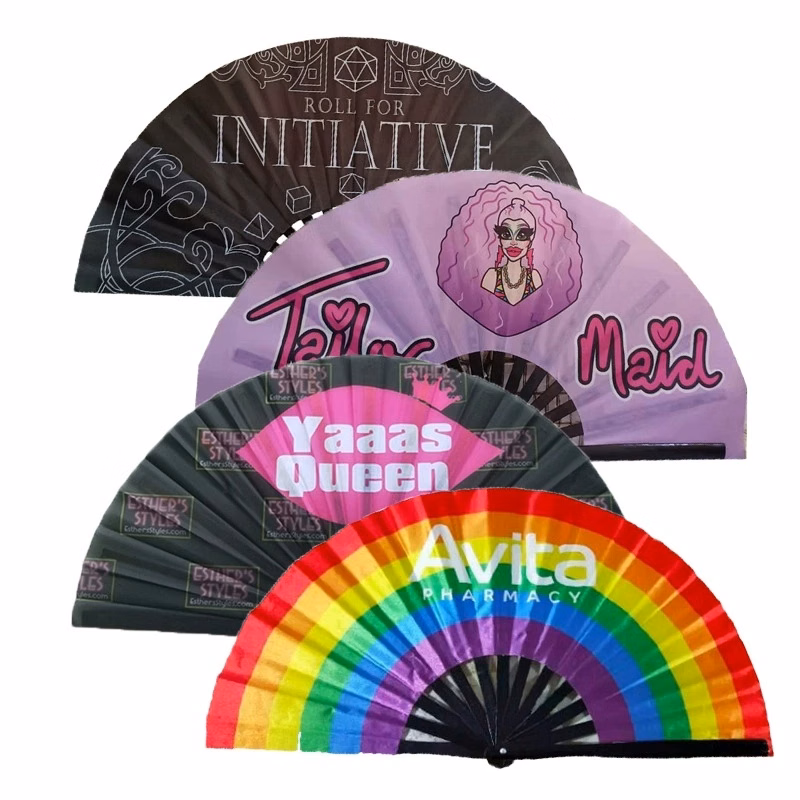 Large Full Color Folding Fans