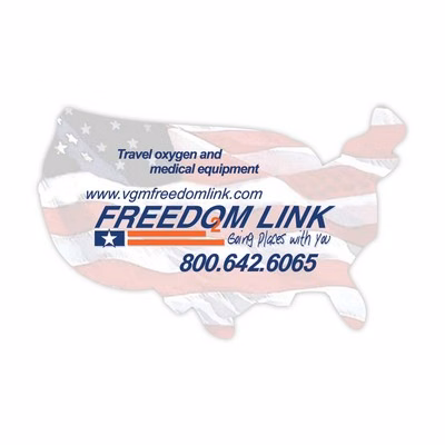 USA Re-Stick-It State Decal
