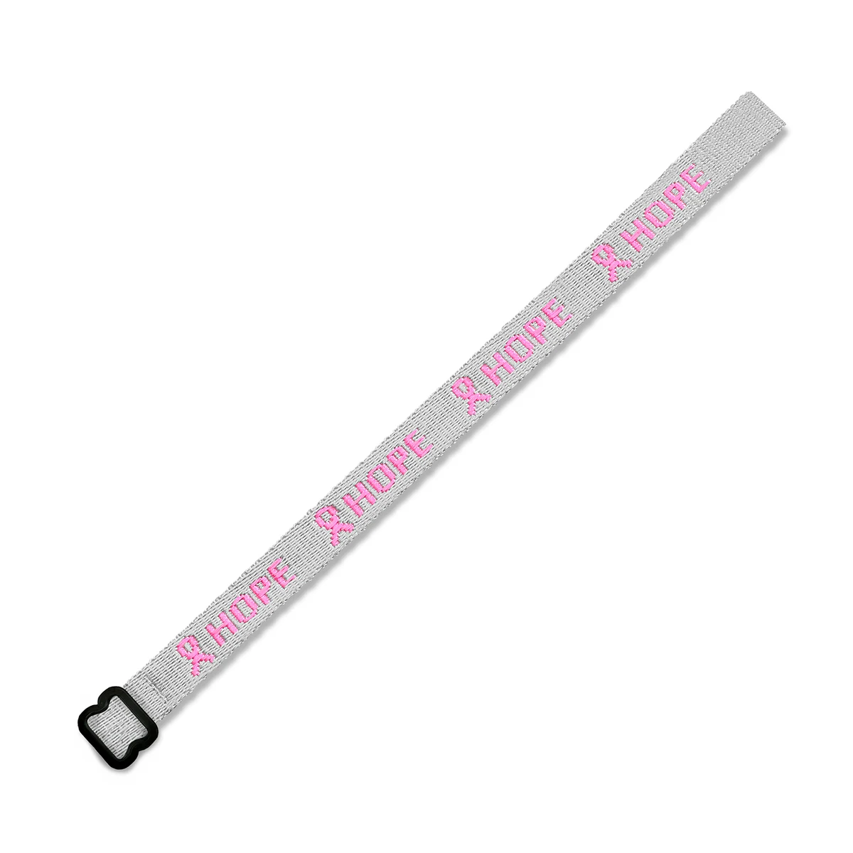 1/2" Woven Wristband w/ Black Slide Closure - "Select" Weave 1