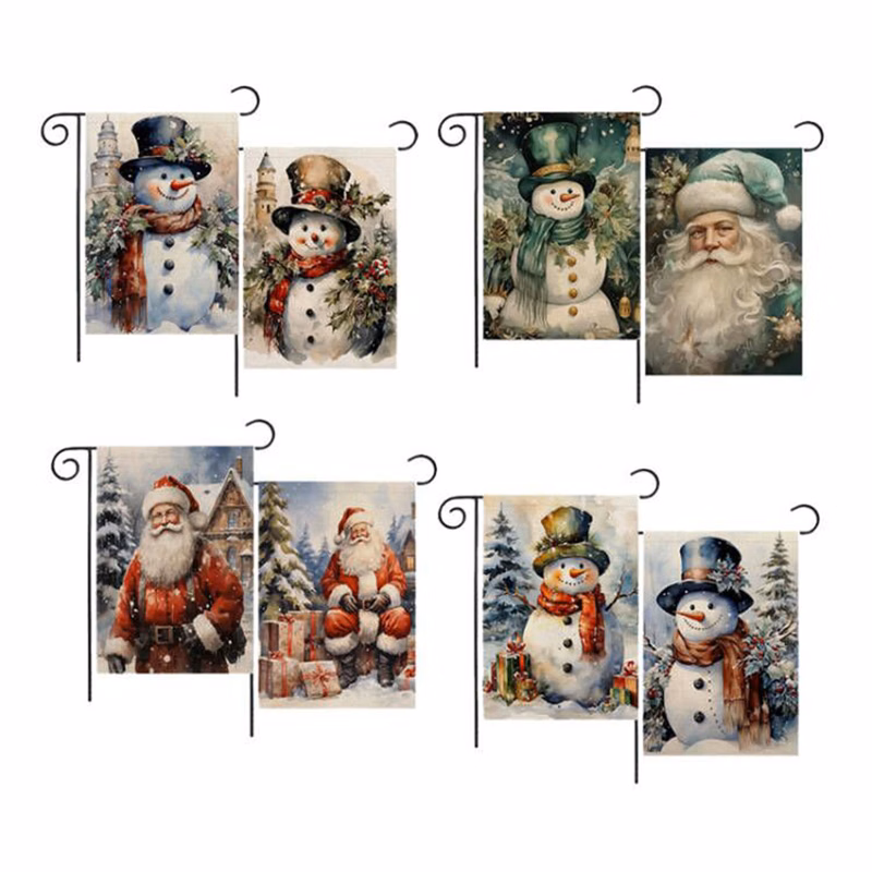 MOQ 20 Christmas Garden Outdoor Flag for Decoration