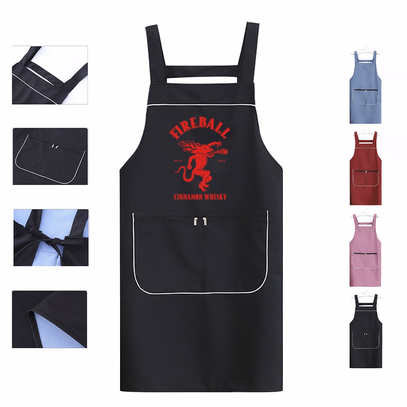 Polyester Bib Apron with Pocket