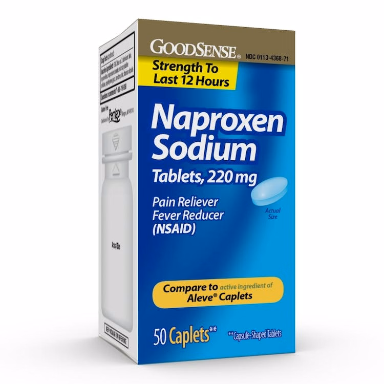 Naproxen Sodium Tablets - 220 mg 50 Pack
