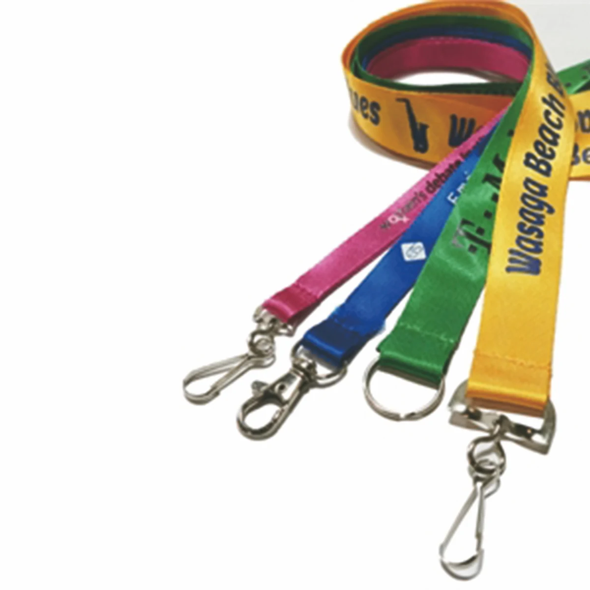 5/8" Polyester Lanyard w/ Metal Badge Clip 1