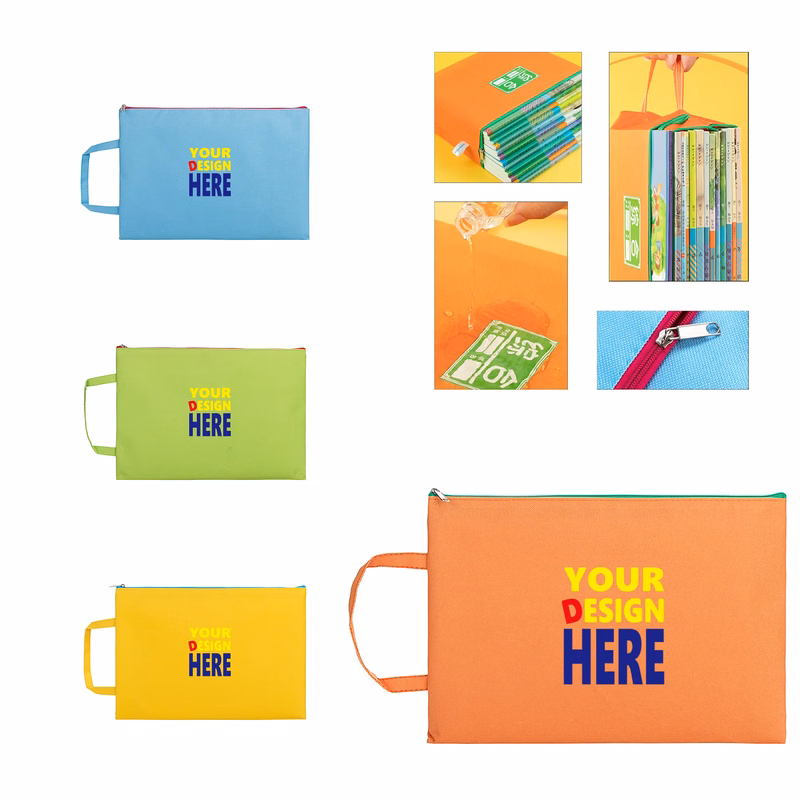 Full Color Waterproof Zipper Document Pouch