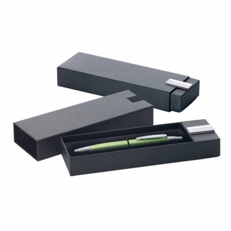 Slide open pen box