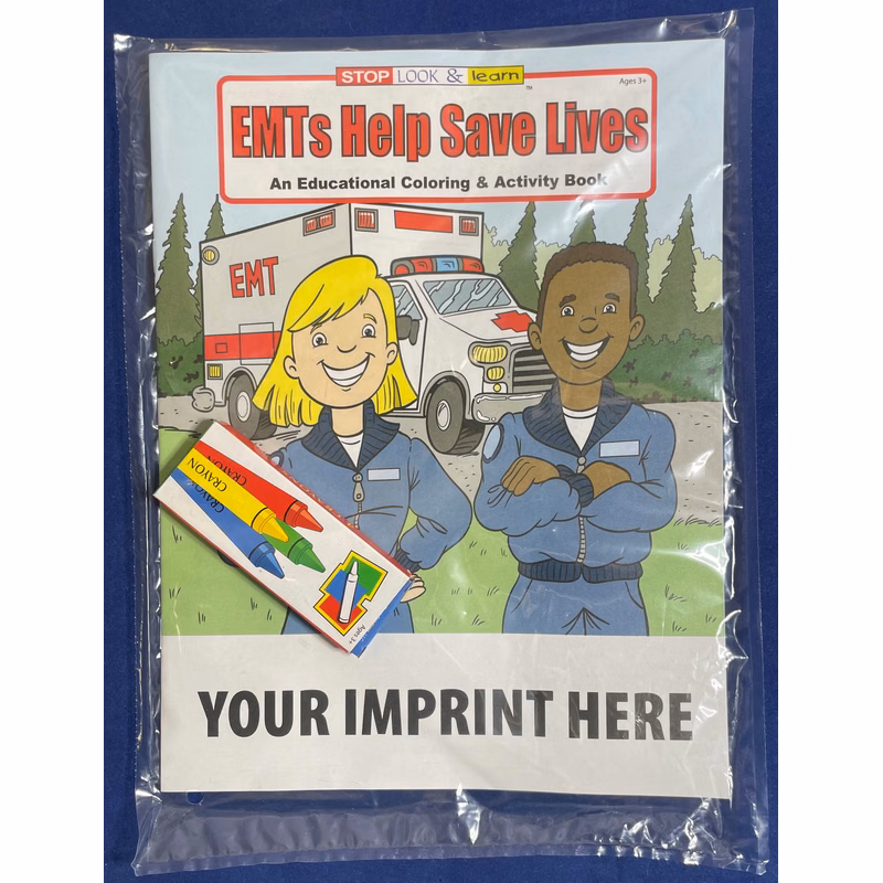 COLORING SET - EMTs Help Save Lives Coloring Book Fun Pack