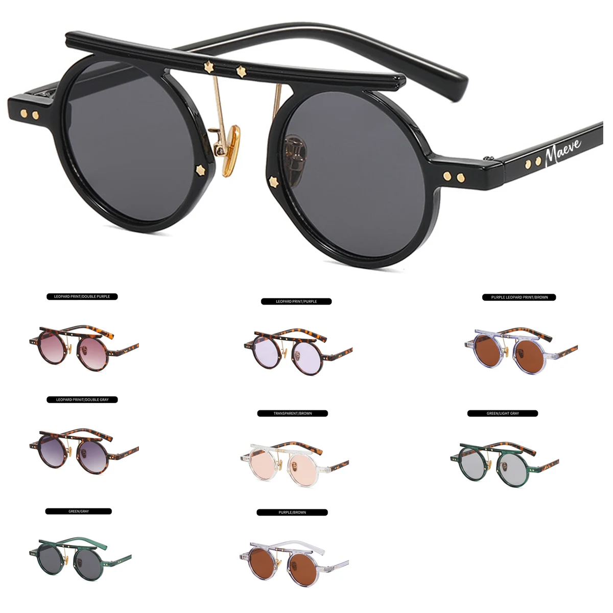 UV Protection Retro Round Sunglasses 1