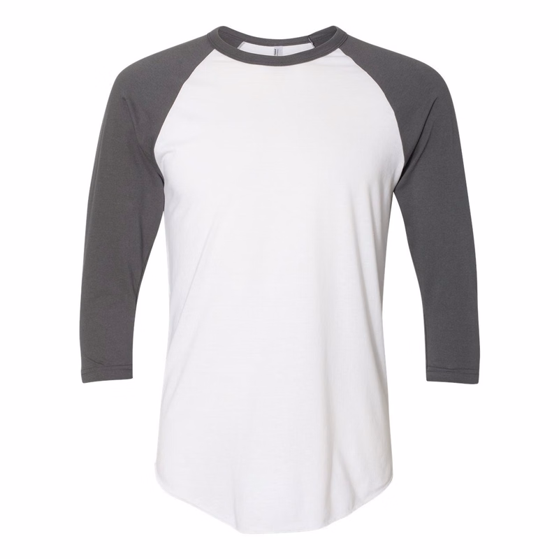 Unisex 50/50 Raglan Three-Quarter Sleeve Tee - BB453W