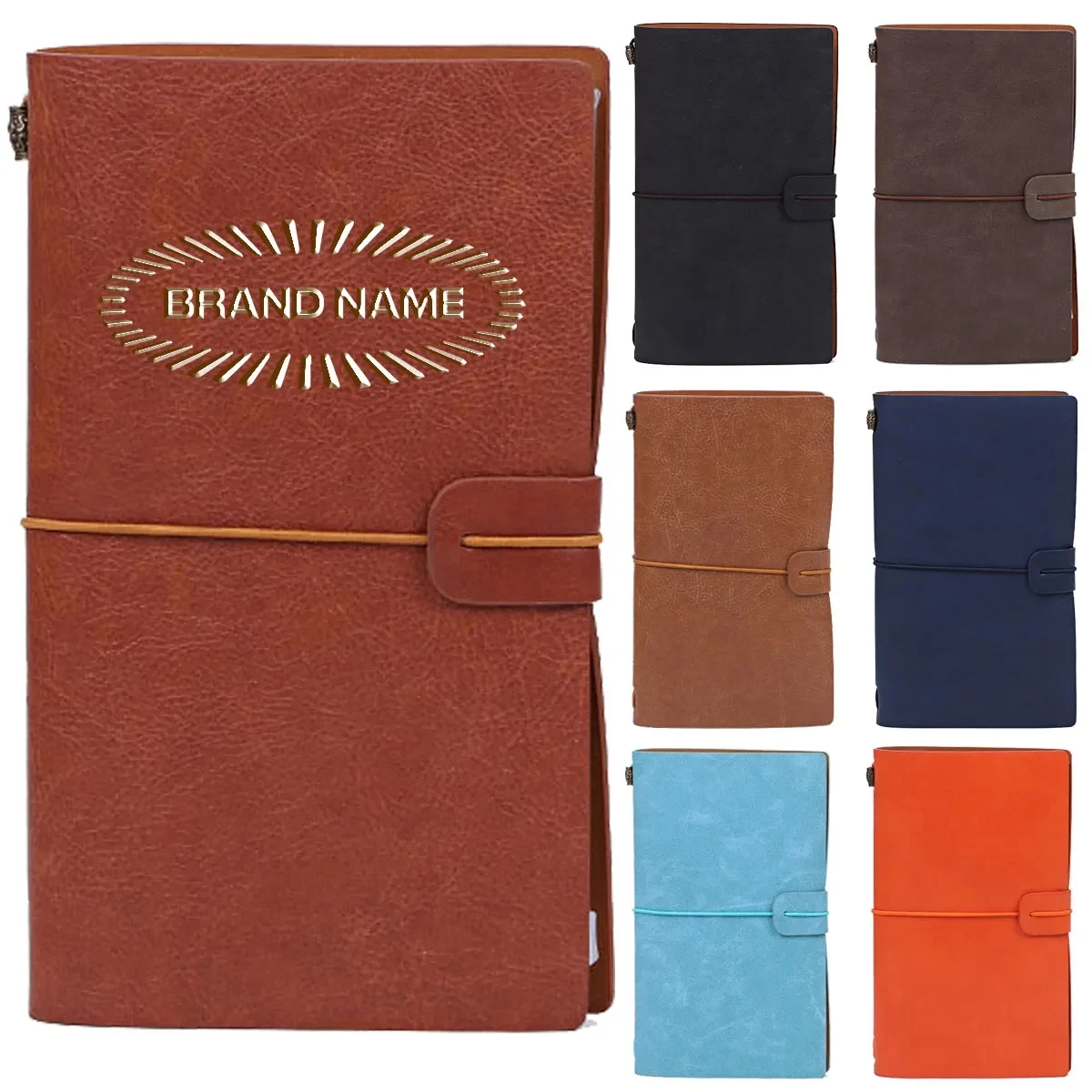 Leather Travel Refillable Diary Journal Notepad for Writing 1
