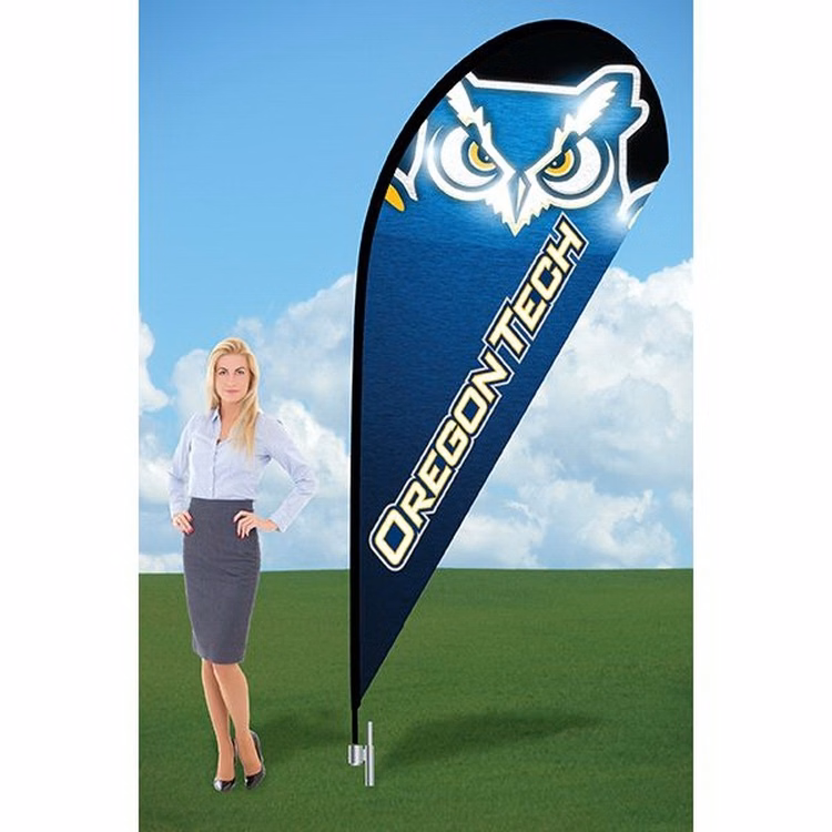 9ft Teardrop Flag with Ground Stake-single