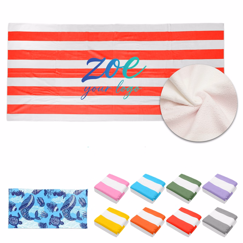 Full Color Oversized Beach Towel Striped MOQ10