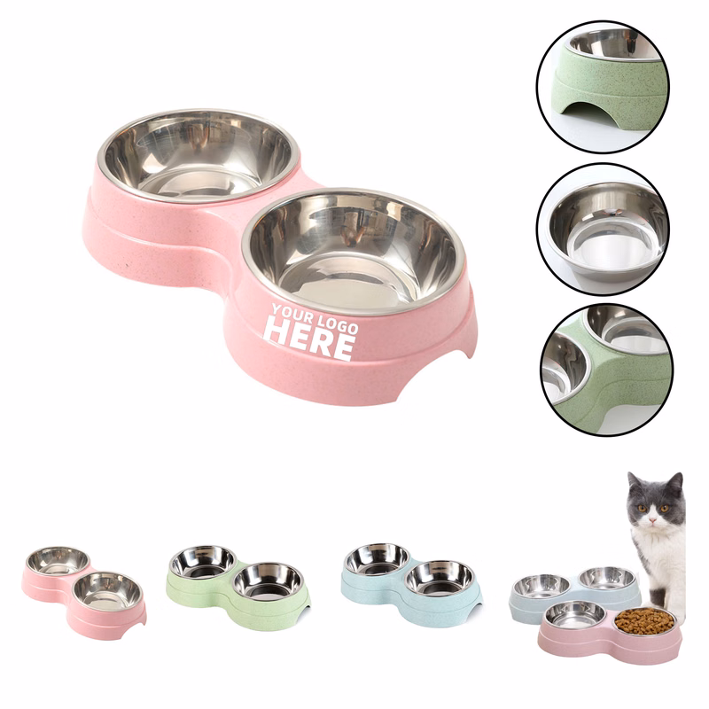 Double Stainless Pet Bowl