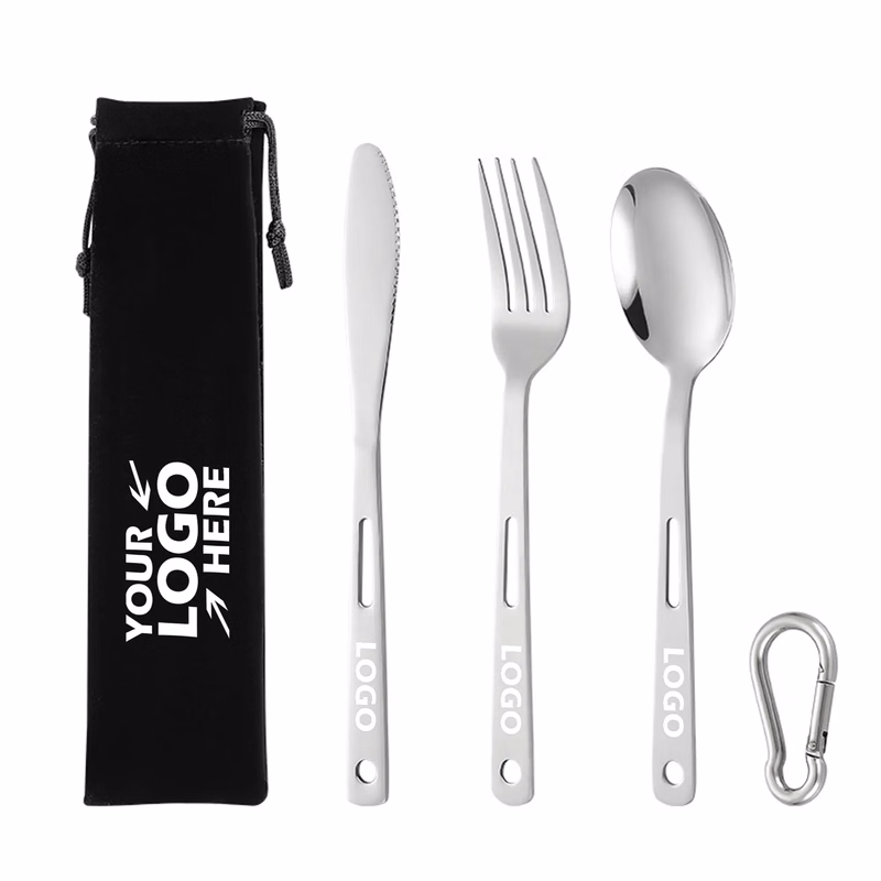 3Pcs Stainless Steel Travel Cutlery Set
