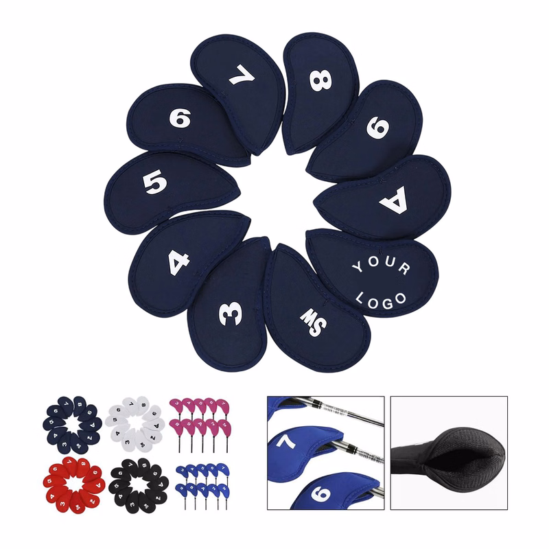11 Piece Golf Club Headcovers with Durable Fabric