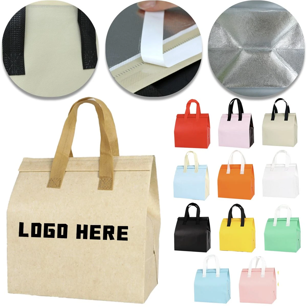 10 Inch Non-Woven Thermal Lunch Bag 1