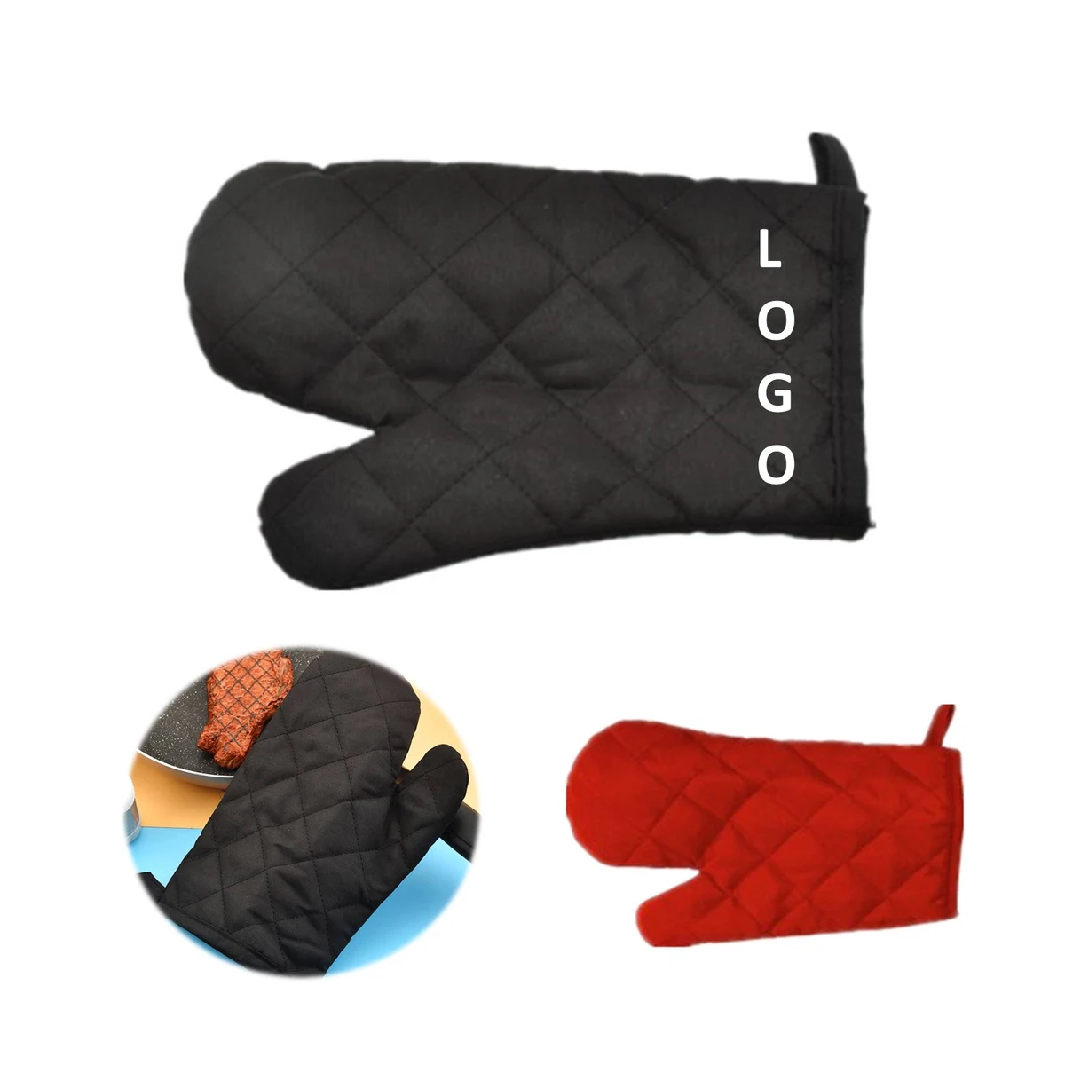 Kitchen Cotton Oven Mitt 1