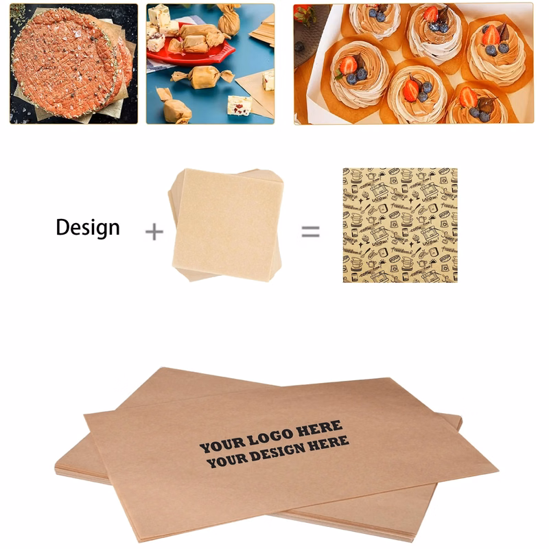 MOQ 500 Deli Paper Baking Sheets For Food Liner