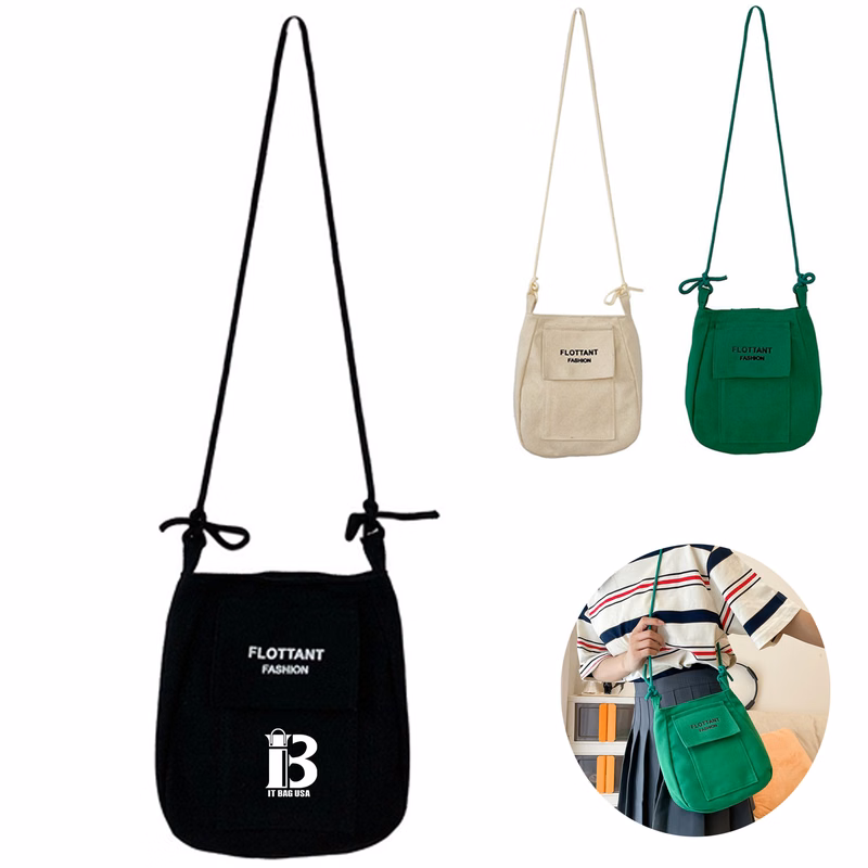 Portable Crossbody Canvas Bag