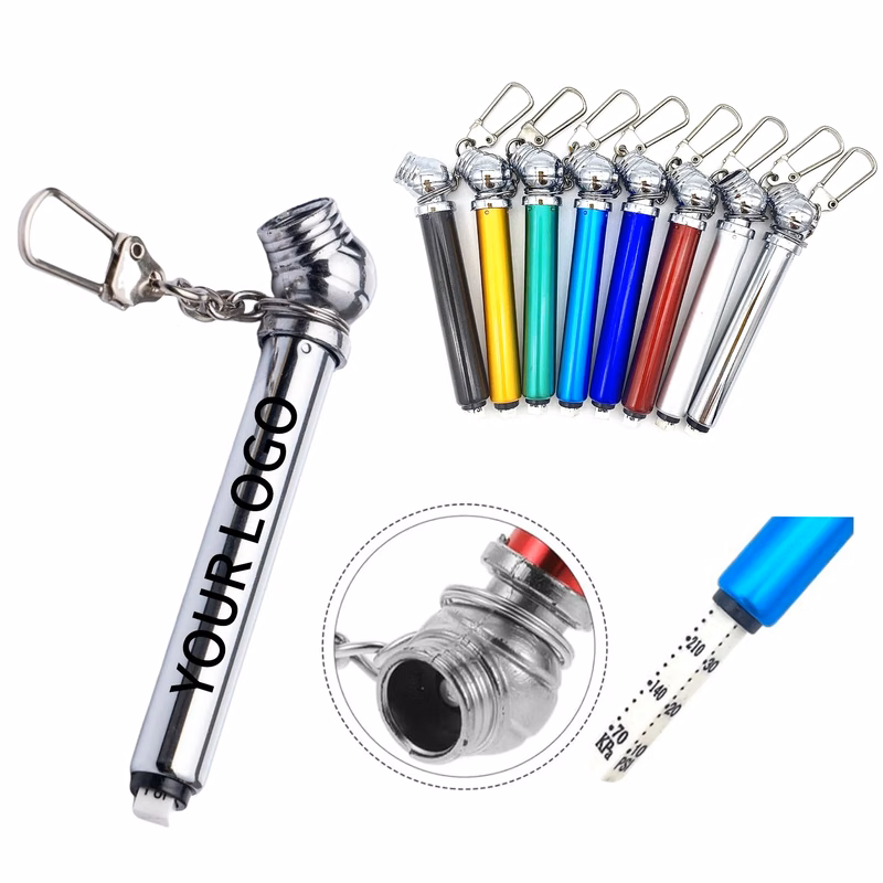 3.3 Inch Tire Gauge Keychain Lightweight and Portable
