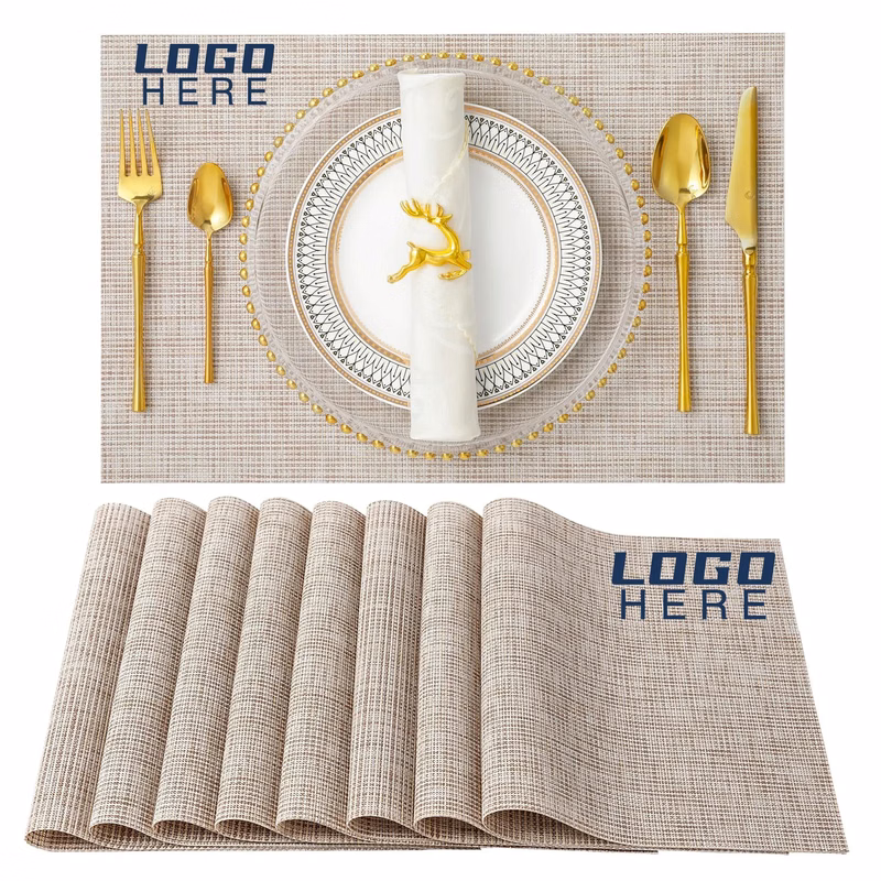 Washable Family Restaurant PVC Placemat MOQ50pcs