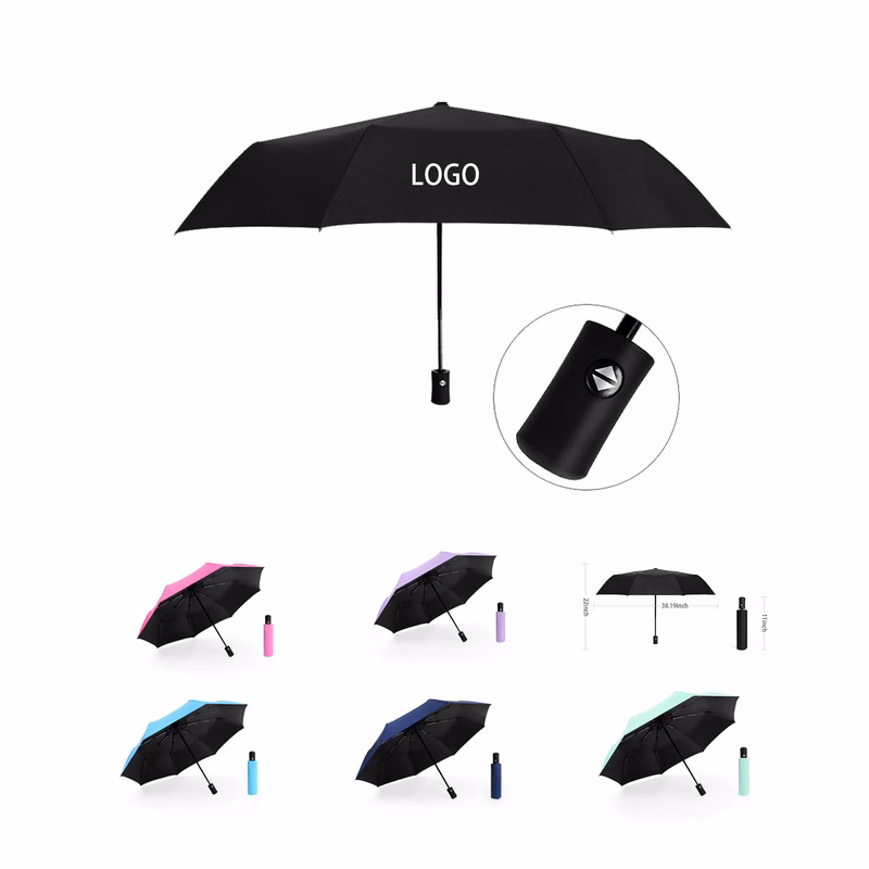 3 Folding Auto-open 21'' Mini Umbrella