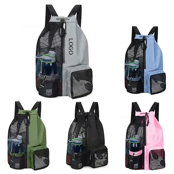 Large Mesh Mommy Backpack with Waterproof Swim Bag for Pool 1