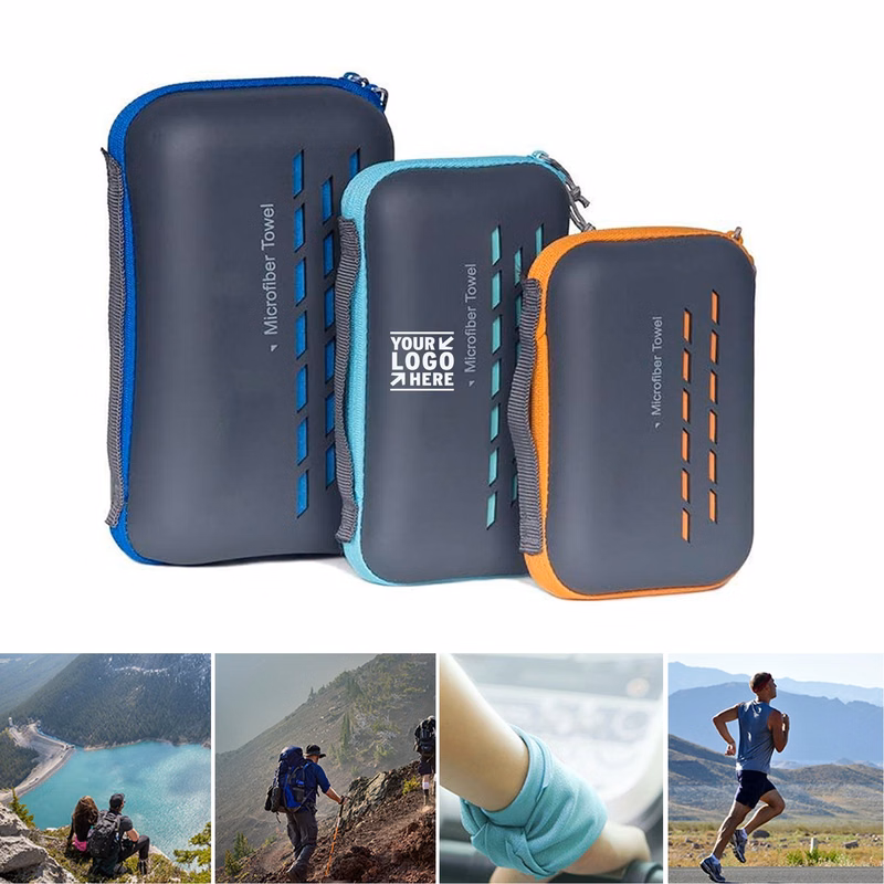 Travel Quick Dry Ultra Soft Microfiber Compact Towel for Hiking Yoga Portable Beach Sports Case