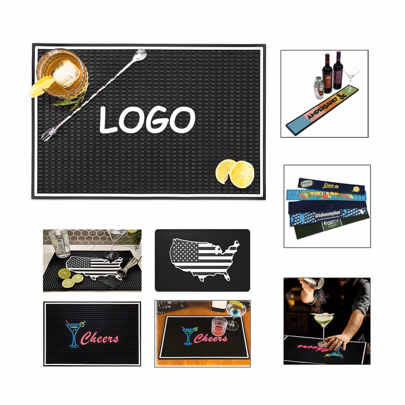 Customized Non Slip Rubber Bar Mat