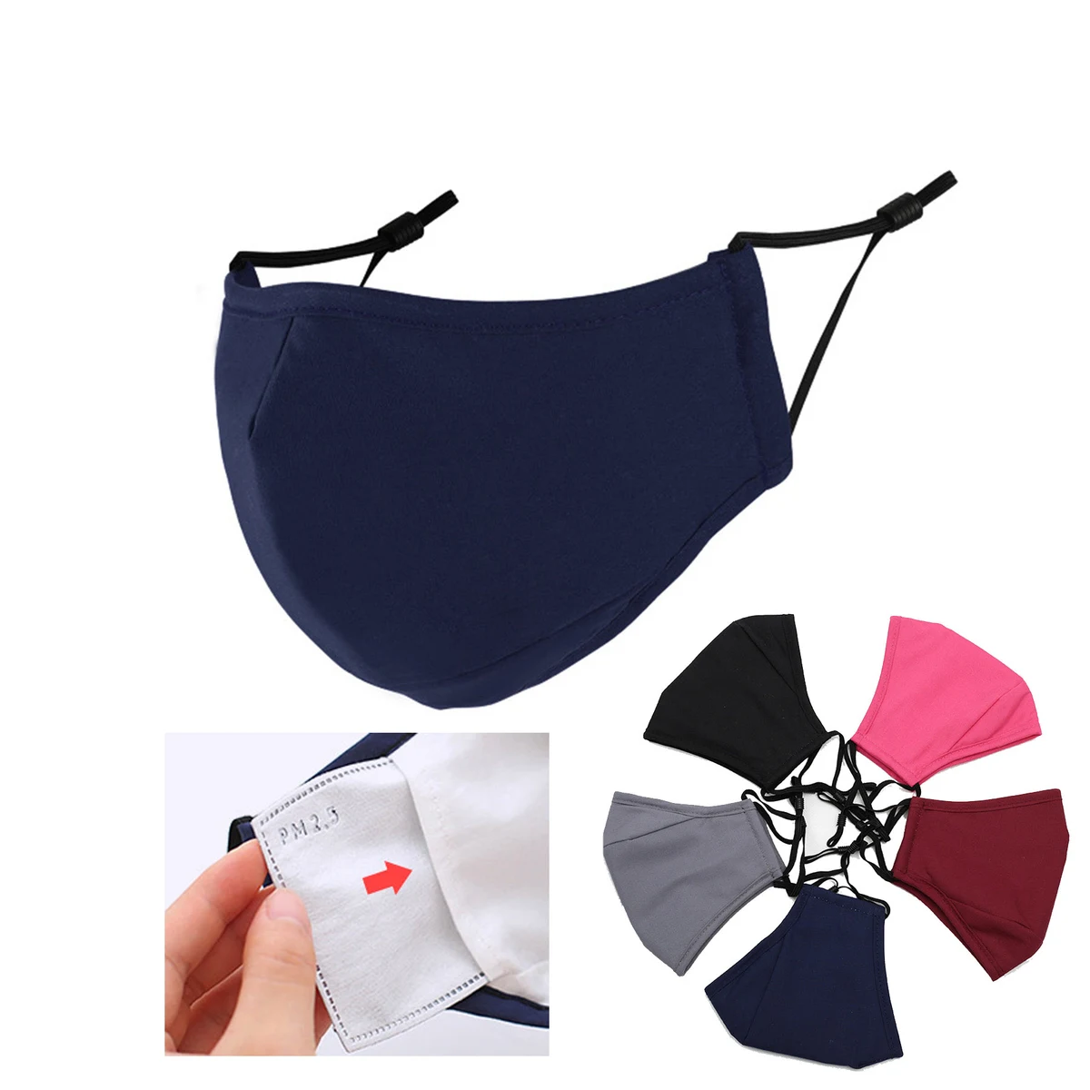 Adjustable Cotton Face Mask 1