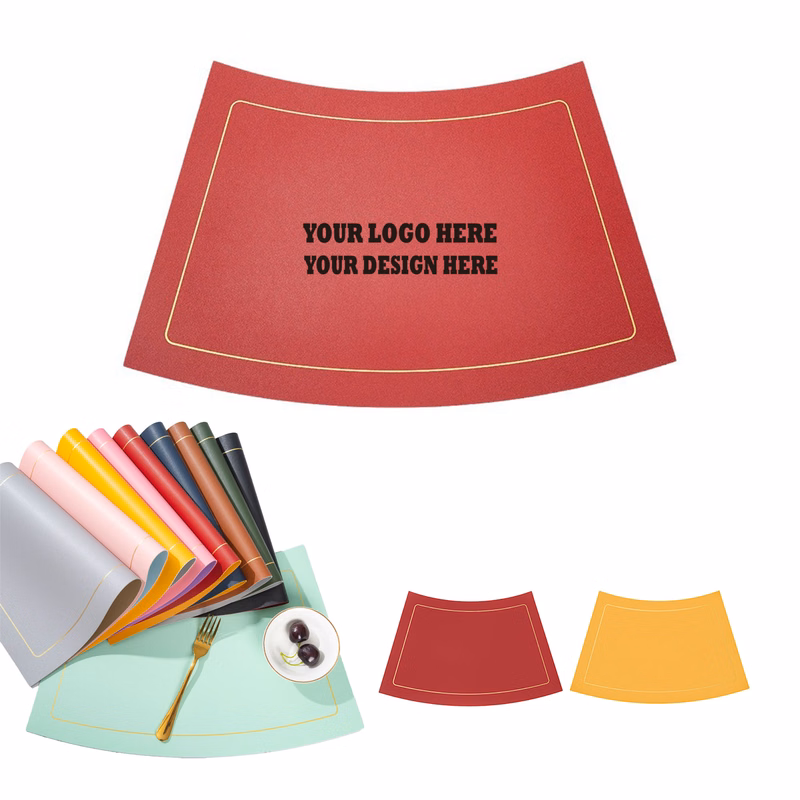 Customizable Leather Home Dining Table Placemat