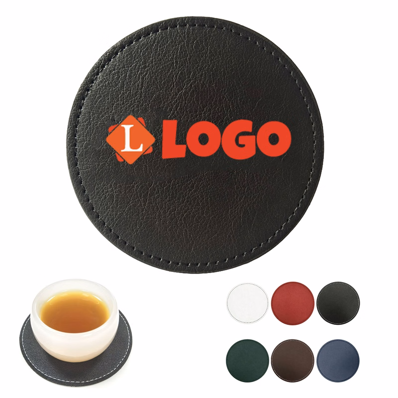 Personalized PU Leather Drink Coaster