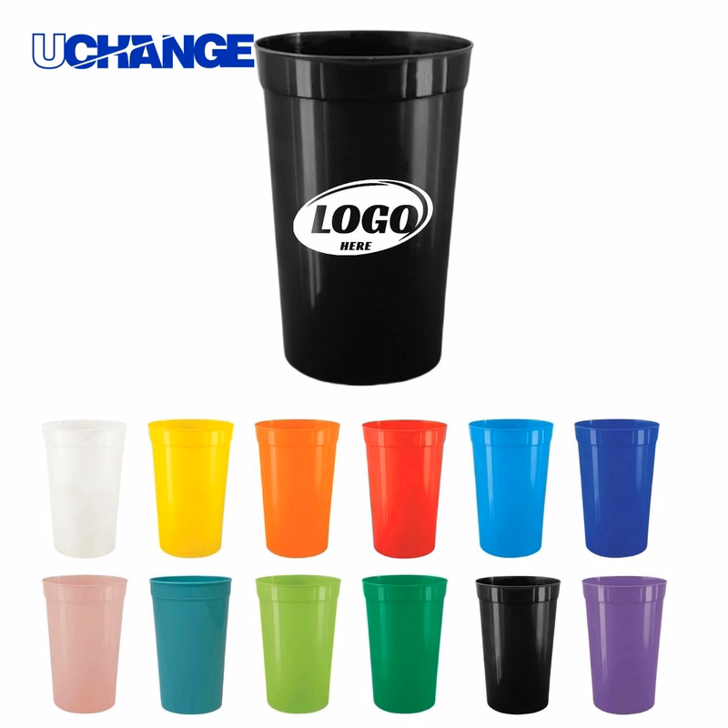 Reusable Big Game Plastic Stadium Cup Container (16 oz)