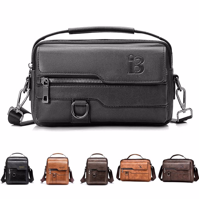 PU Leather Sling Shoulder Bag