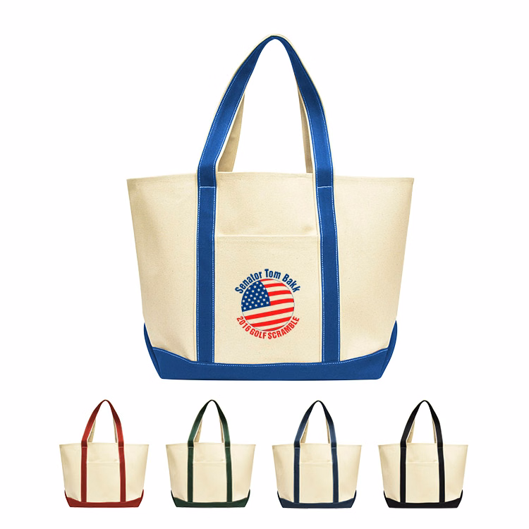 16 oz. Heavy Duty Durable Cotton Canvas Tote Bag Boat Bag