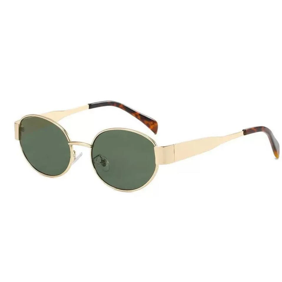 Metal Retro Oval Sunglasses 1
