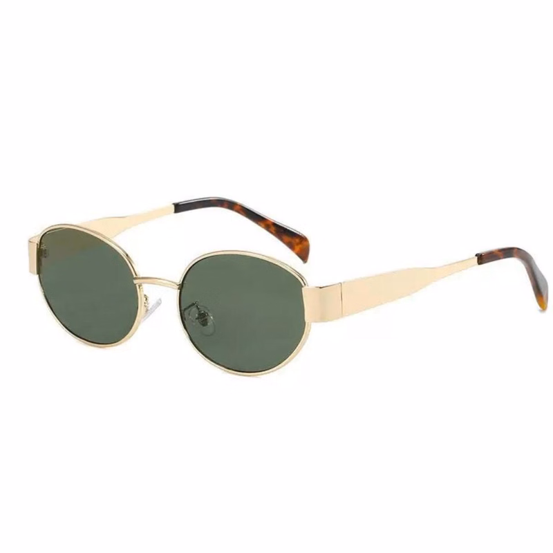 Metal Retro Oval Sunglasses